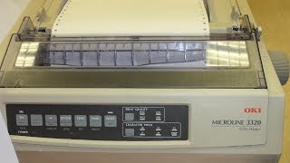 Dźwięk drukarki igłowej  dot matrix printer sound [upl. by Cire]