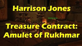 World of Warcraft WoD  Harrison Jones Treasure Contract Amulet of Rukhmar Questline WoW 61 [upl. by Doowrehs]