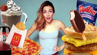 10000 CALORIE CHALLENGE  GIRL VS FOOD [upl. by Ahsirk]