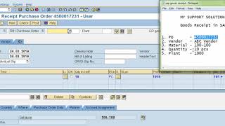 Goods Receipt In SAP  MIGO SAP  MIGO Transaction In SAP [upl. by Smiga]