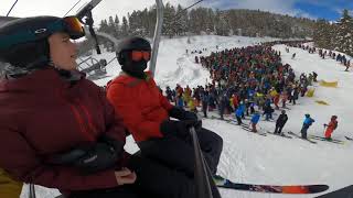 Insane ski lift line at Vail [upl. by Dressel]