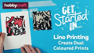 How to Create Dual Colour Lino Printing  Hobbycraft [upl. by Jeni317]