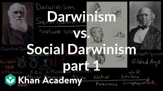 Darwinism vs Social Darwinism part 1  US History  Khan Academy [upl. by Haleak]