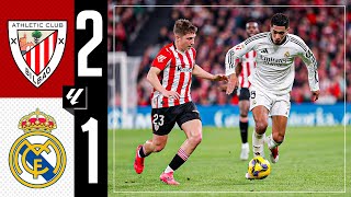 HIGHLIGHTS  Athletic 21 Real Madrid  LaLiga 202425 [upl. by Onilegna941]