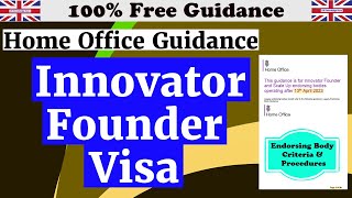 Innovator Visa Home Office Guidance [upl. by Eikcim555]