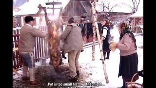 TĂIEREA ȘI POMANA PORCULUI BUCOVINA  ENGLISH SUB  Traditional ”Pig slaughter” ”Pomana” Christmas [upl. by Kanter]