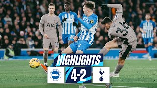 BRIGHTON 42 TOTTENHAM HOTSPUR  PREMIER LEAGUE HIGHLIGHTS [upl. by Shakespeare]