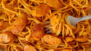 Spicy Sausage Spaghetti Pasta Recipe [upl. by Volkan]