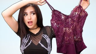 BOYFRIEND BUYS OUTFITS FOR GIRLFRIEND TRY ON HAUL [upl. by Suivatnom]