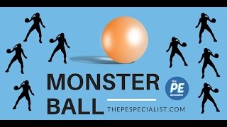 PE Games  Monster Ball  Fun throwing activity for Phys Ed [upl. by Ilecara408]