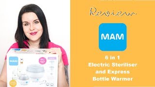 HOW TO USE amp REVIEW  MAM 6 in 1 Steriliser amp Bottle Warmer [upl. by Sualk]