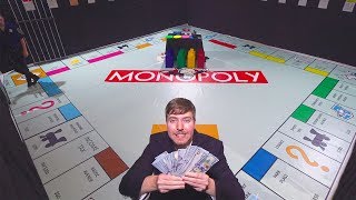 Giant Monopoly Game With Real Money [upl. by Annahsit]