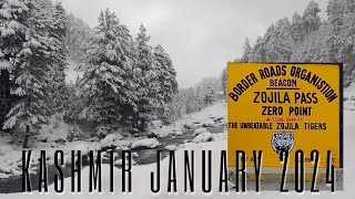 Kashmir in January 2024  A Winter Wonderland Journey [upl. by Ydnic]