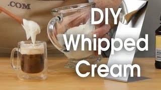 DIY whipped cream in 60 seconds [upl. by Ursulette]