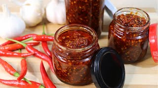 Chili Garlic Sauce – A Spicy and Flavorful Filipino Condiment  Chili Garlic OIL Recipe [upl. by Delano]