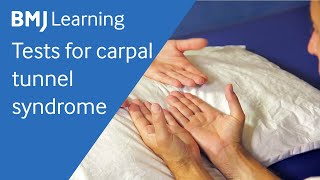 Tests for carpal tunnel syndrome  BMJ Learning [upl. by Cline]