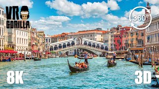 Venice The Floating City A Guided VR Tour  8K 360 3D Video short [upl. by Arde]