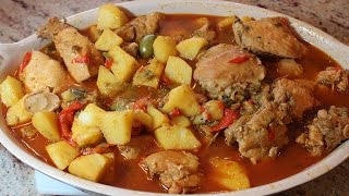 Chicken Fricassee Recipe  Fricase de Pollo  My Secret Cuisine [upl. by Littlejohn306]