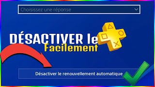 TUTO Comment Désactiver Le Ps PLUS Sur PlayStation 4 [upl. by Ahsimal405]