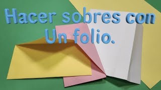 Como hacer un sobre de papel [upl. by Mok]