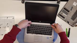 HP Elitebook 820 G3 Keyboard replacement [upl. by Eanert]