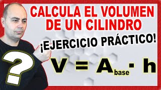 Calcula VOLUMEN y CAPACIDAD CILINDRO 💥 Depósito Forma Cilíndrica [upl. by Edualc]