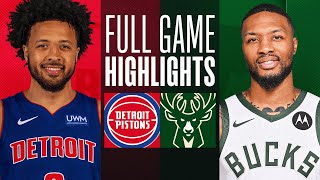 PISTONS at BUCKS  FULL GAME HIGHLIGHTS  December 16 2023 [upl. by Drolyag]