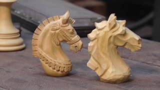 Artisans Crafting the Wooden Chess Pieces [upl. by Harrad]