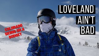 Skiing Loveland Colorado  Review  Close Ski area to Denver [upl. by Michaella946]