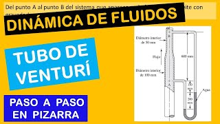 Problema de tubo de venturí  Determinación del caudal [upl. by Salesin]