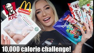 10000 CALORIE CHALLENGE  GIRL VS FOOD [upl. by Mauralia]