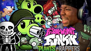 LITERALLY PLANTS VS RAPPERS LOL  Friday Night Funkin Random Mods [upl. by Notnyw208]