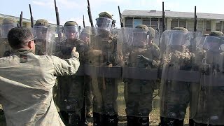 US Marines Riot Control Techniques Training [upl. by Iaria253]