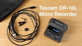 Tascam DR10L Micro Recorder and Lavalier Review [upl. by Elleon]