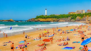 A Look Around Plage du Miramar Biarritz France [upl. by Demmer]