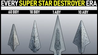 EVERY Era of Super Star Destroyer and Dreadnought Star Wars Legends [upl. by Ruenhs267]