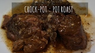 Slow Cooker Crock Pot POT ROAST  Margot Brown [upl. by Ahsinak]