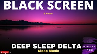 Sleep Music 528 hz miracle tone Black Screen 8 hours I Chakra Balancing music Solfeggio frequencies [upl. by Oiliruam988]