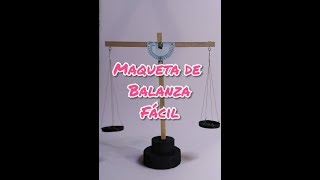 maqueta fácil de balanza [upl. by Yellat]