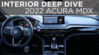 2022 Acura MDX  Interior Deep Dive  Drivingca [upl. by Anaher]