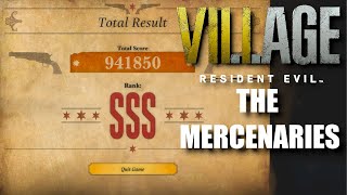 HOW TO GET SSS RANK IN RESIDENT EVIL VILLAGE MERCENARIES UNLOCK LIGHTSABER [upl. by Gora]