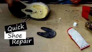 Easy Athletic Shoe Sole Repair Using Shoe Goo  SBW24 [upl. by Buff329]