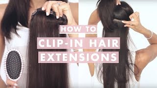 How to Clip In Luxy Hair Extensions [upl. by Wilkie]