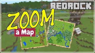 How to Zoom a Map in Minecraft Bedrock Edition  Tutorial [upl. by Remmus]