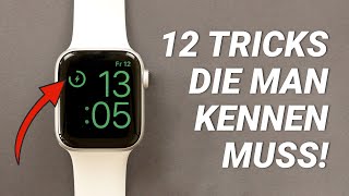 Die 12 BESTEN Apple Watch Tipps und Tricks [upl. by Lonee]