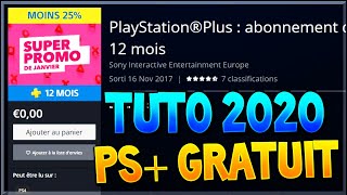 TUTO FR  AVOIR LE PS GRATUIT SUR PS4 EN 2020 Playstation Plus gratuit  Free PS 2020 [upl. by Laurita257]