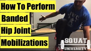 Banded Hip Mobilizations  Techniques for Hip Impingement [upl. by Akinirt]