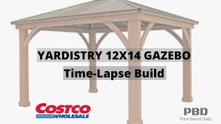 DIY Yardistry 12X14 Gazebo Installation Timelapse [upl. by Dorian569]