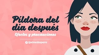 La píldora del día después efectos y precauciones [upl. by Sanchez543]