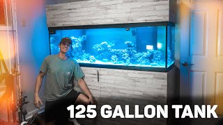 125 GALLON REEF TANK BUILD DIY STAND CANOPY amp SUMP [upl. by Akehsay]